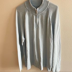 Tommy Bahama | Relax Fit 1/4 Zip Knit Sweater light blue size x x large